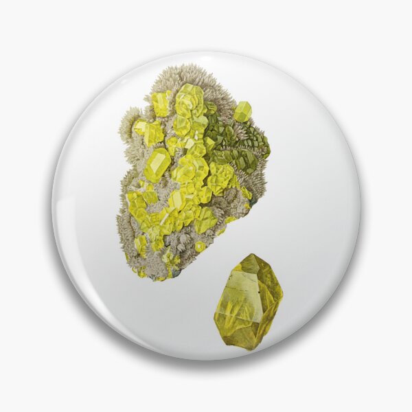 Item preview, Native Sulphur Antique Illustration designed and sold by LunaMothMineral.