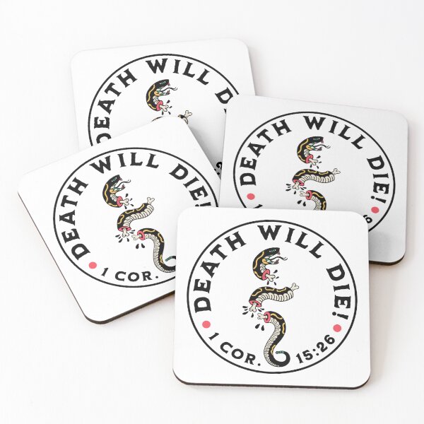 Item preview, Death Will Die Tattoo Badge Design designed and sold by BibleGraphics.