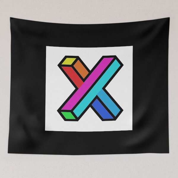 Item preview, Colorized letter X Initial  designed and sold by RemieJames.