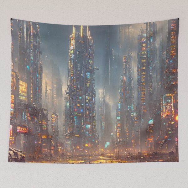 Item preview, Post-War Cyberpunk City designed and sold by Binary-Ko.
