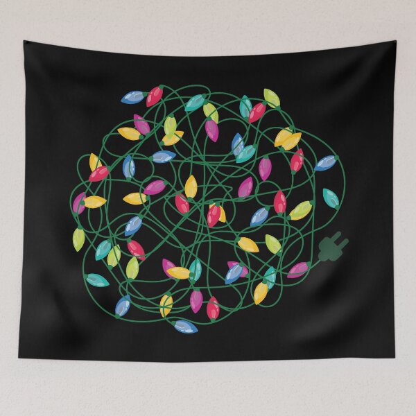Item preview, Tangled Christmas lights, Funny Christmas theme designed and sold by Karo Art.