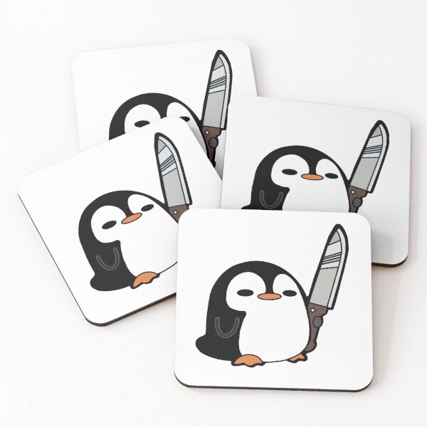 Item preview, Penguin holding Knife designed and sold by Darthlilious.