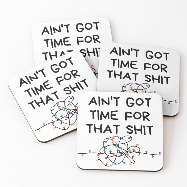 Item preview, Christmas Humor. Rude, Offensive, Inappropriate Christmas Card. Ain't Got Time For That Shit designed and sold by That Cheeky Tee.