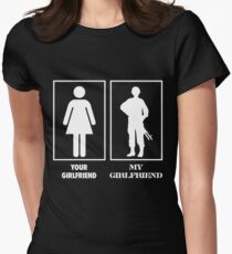 Your Girlfriend, My Girlfriend - Military Women's Fitted T-Shirt