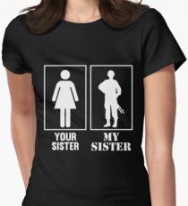 Your Sister, My Sister - Military Women's Fitted T-Shirt
