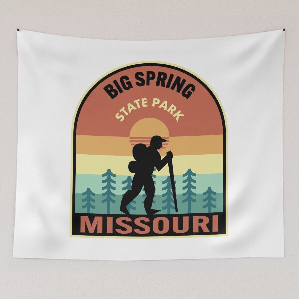 Item preview, Big Spring State Park Missouri Retro Hiking designed and sold by HalpinDesign.