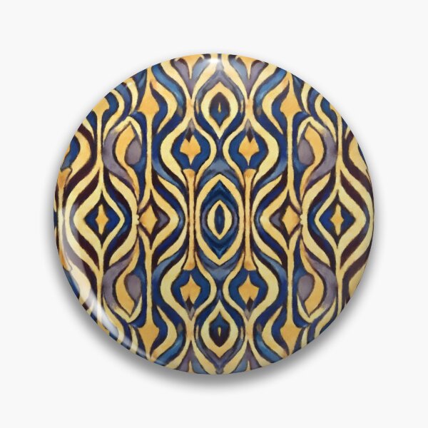 Item preview, Vintage Style Tan and Blue Pattern designed and sold by Zeph1.
