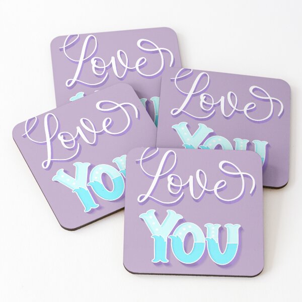 Item preview, Love you, lettering, romantic  designed and sold by jullypaivadraws.