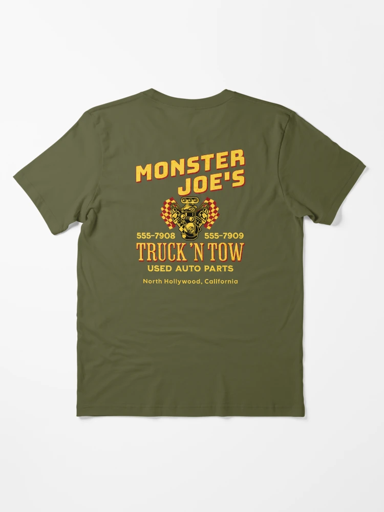 monster joe's truck and tow t shirt