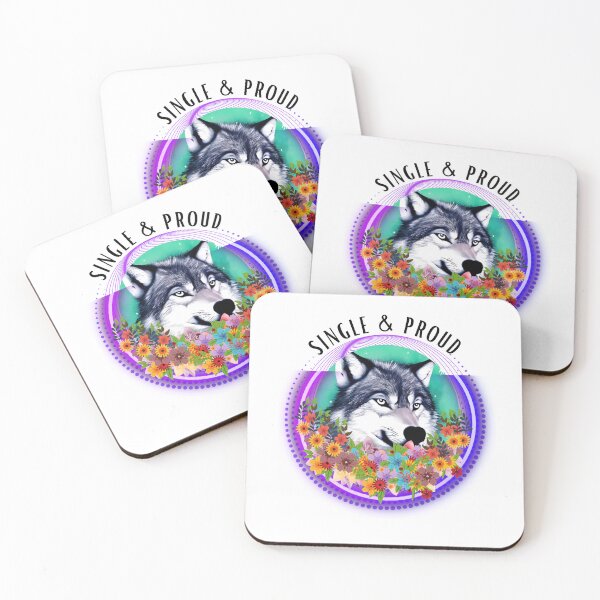 Item preview, Single and proud wolf designed and sold by The Love Quill.