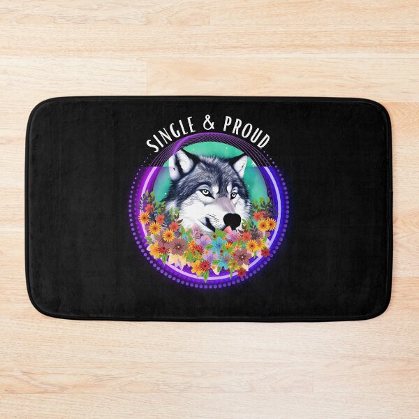 Item preview, Single and proud wolf designed and sold by The Love Quill.