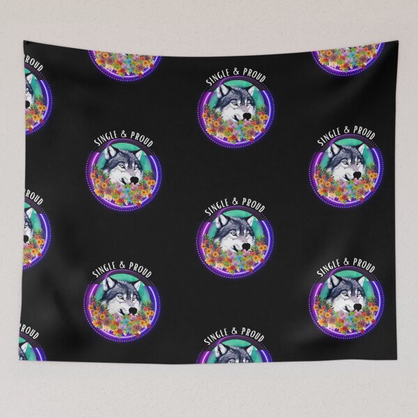 Item preview, Single and proud wolf designed and sold by The Love Quill.