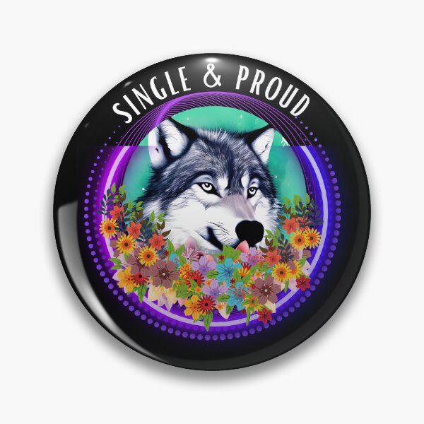 Item preview, Single and proud wolf designed and sold by The Love Quill.