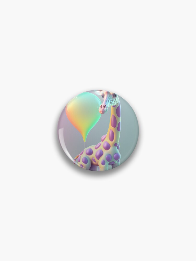 Aperçu 1 sur 3. Badge avec l'œuvre giraffe créée et vendue par MrUtDesign.