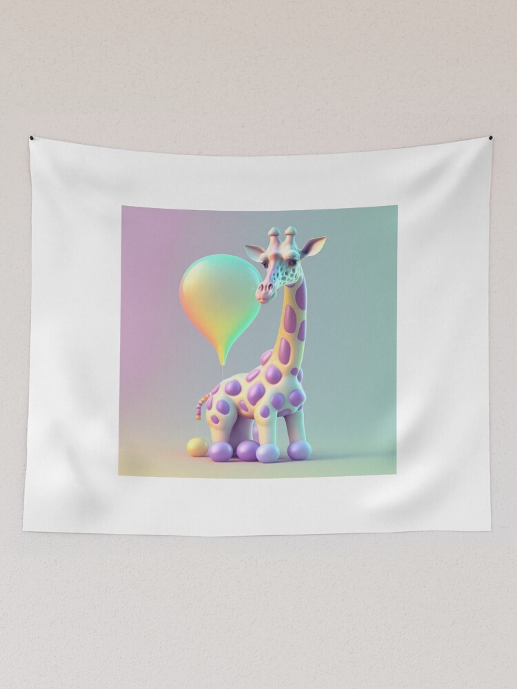 Thumbnail 2 of 3, Tapestry, giraffe designed and sold by MrUtDesign.