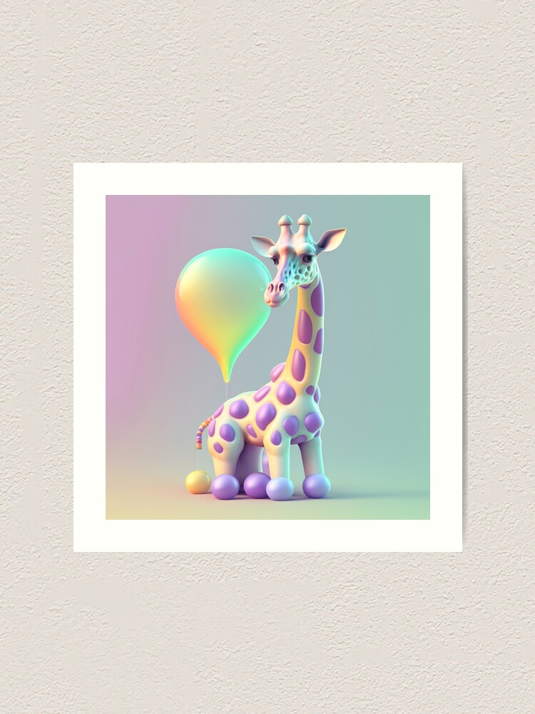 Thumbnail 1 von 3, Kunstdruck, giraffe designt und verkauft von MrUtDesign.