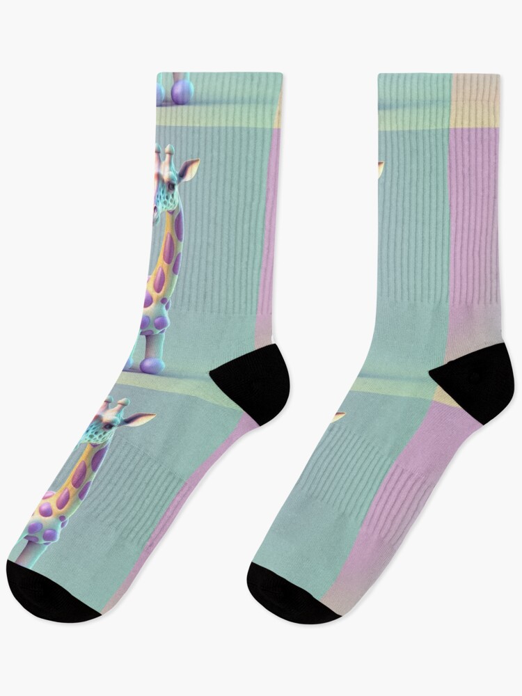 Thumbnail 1 of 5, Socks, giraffe designed and sold by MrUtDesign.