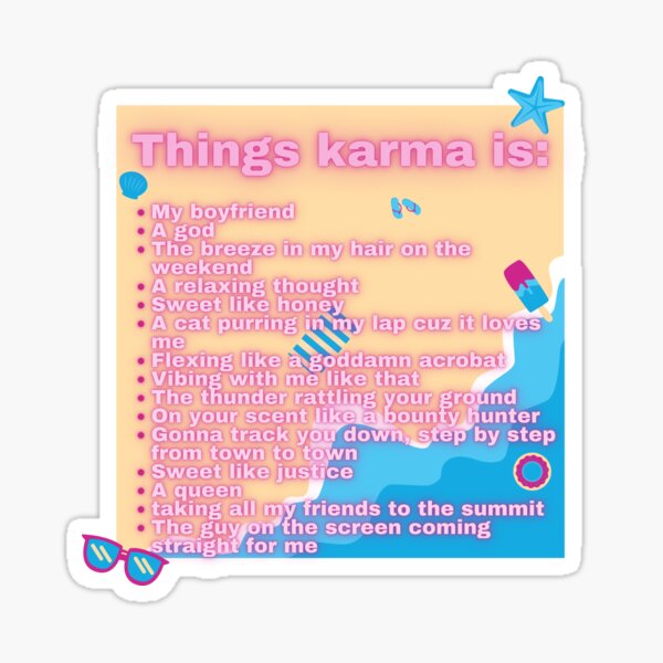 Taylor and Travis Karma Sticker – Enchanted on Main