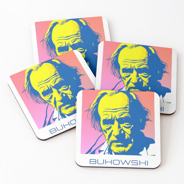 Item preview, Bukowski Vaporwave Portrait - Bukowski Illustration Shirt designed and sold by ItsArtShirt.