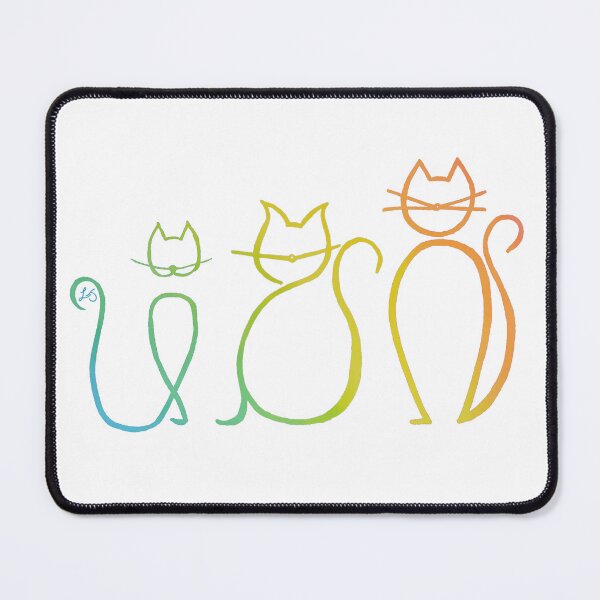 Item preview, Cat Cousins Rainbow designed and sold by Lauren Jaeger.
