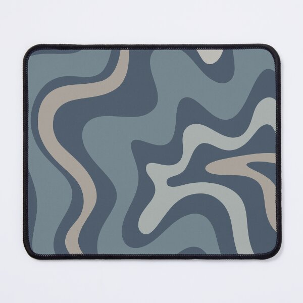 Item preview, Liquid Swirl Contemporary Abstract in Neutral Blue Grey designed and sold by kierkegaard.
