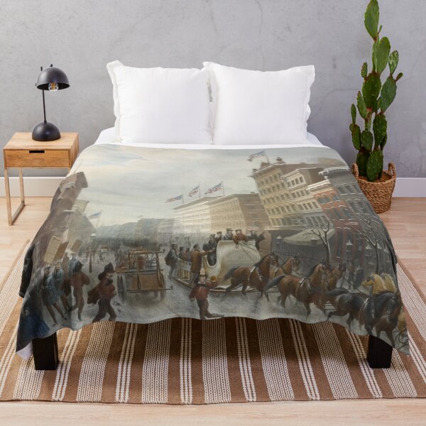 Item preview, New York. Winter Scene in Broadway. designed and sold by BeaSchoney.