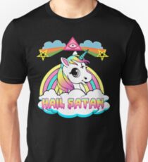 Hail Satan Unicorn T-shirt Unisex T-Shirt