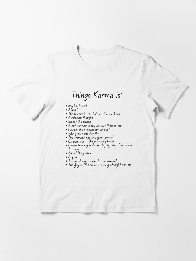 Cat Purring In My Lap T Shirt TS Swifty Merch Midnights Karma is a Cat Tee