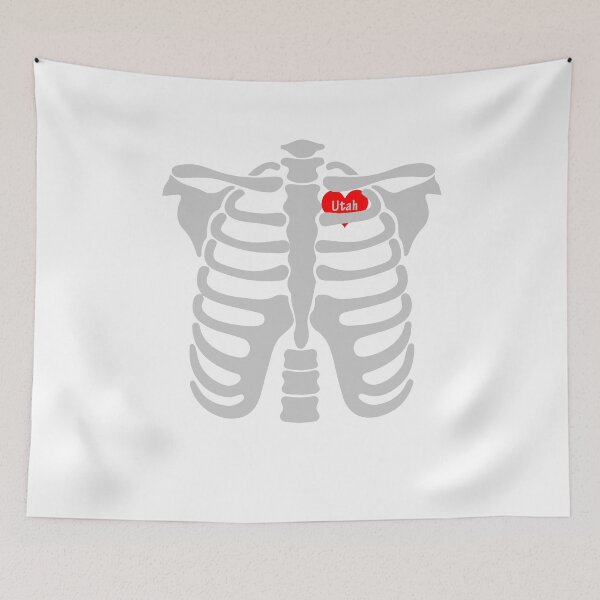 Item preview, Utah In Heart Skeletons Halloween Funny  designed and sold by Seas Wanda.