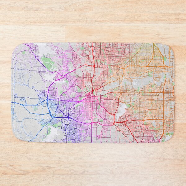 Item preview, Fort Worth City Map of Texas, USA - Colorful designed and sold by deMAP.