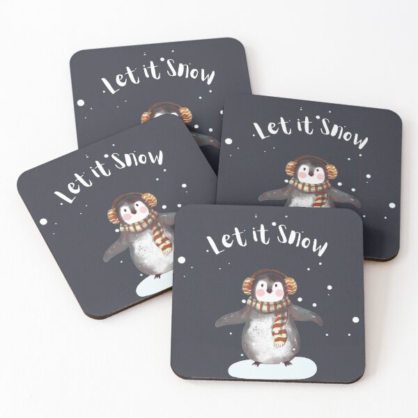 Item preview, Let It Snow - Penguin (Coal) designed and sold by RoseCandi.