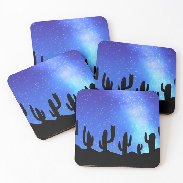Item preview, Night Blue Cactus Milky Way designed and sold by LookingUpStudio.