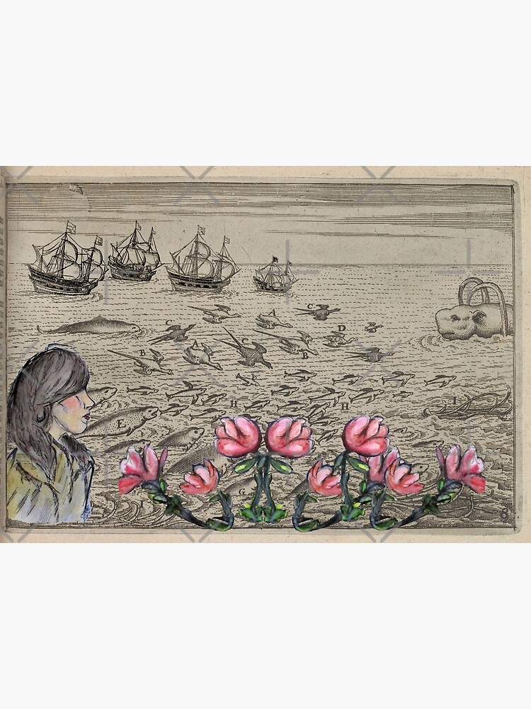 Woman Watching Sea Creatures by cjkell