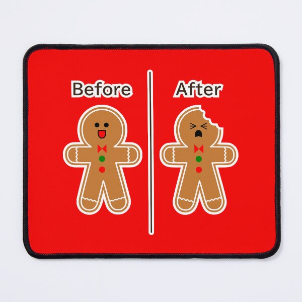 Item preview, Gingerbread man | Before&after - Ouch! designed and sold by mixMixtli.