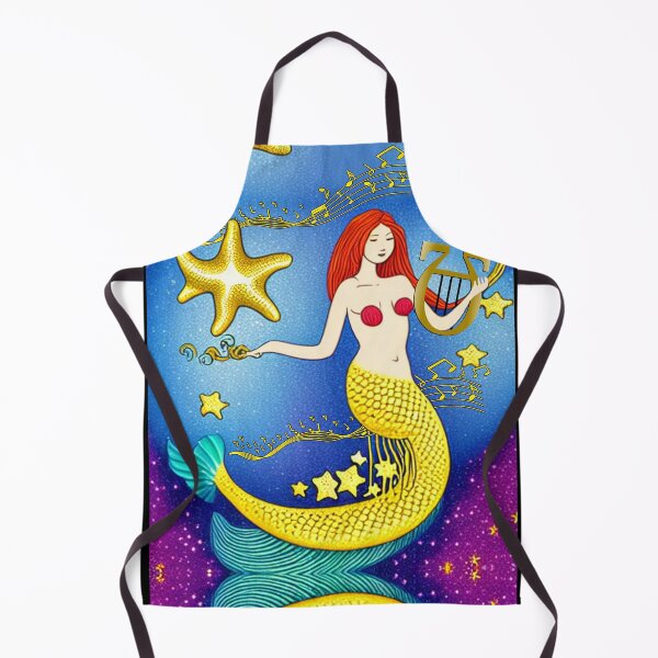 Item preview, Mermaid plays the lyre designed and sold by Artbellachi.