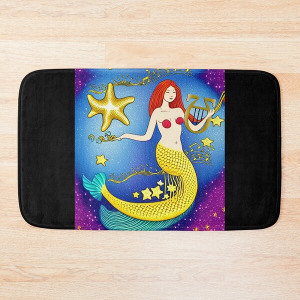 Item preview, Mermaid plays the lyre designed and sold by Artbellachi.