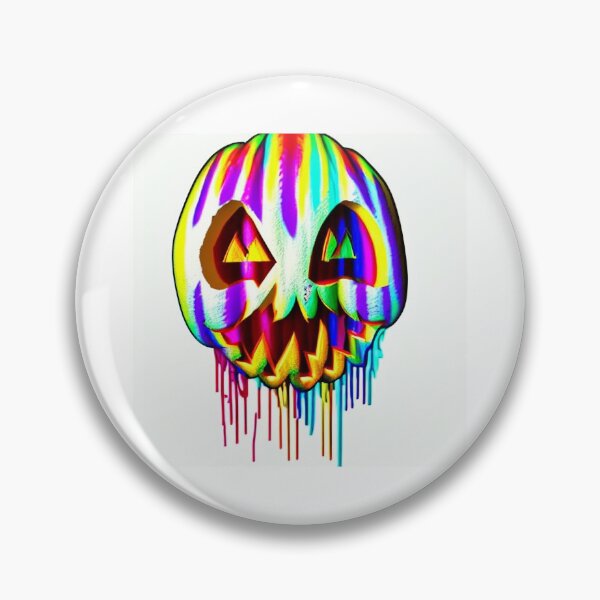 Item preview, 高校 rainbow Pumpkin Skull  designed and sold by HofmannsStamps.