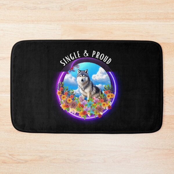 Item preview, Single and proud wolf V1 designed and sold by The Love Quill.