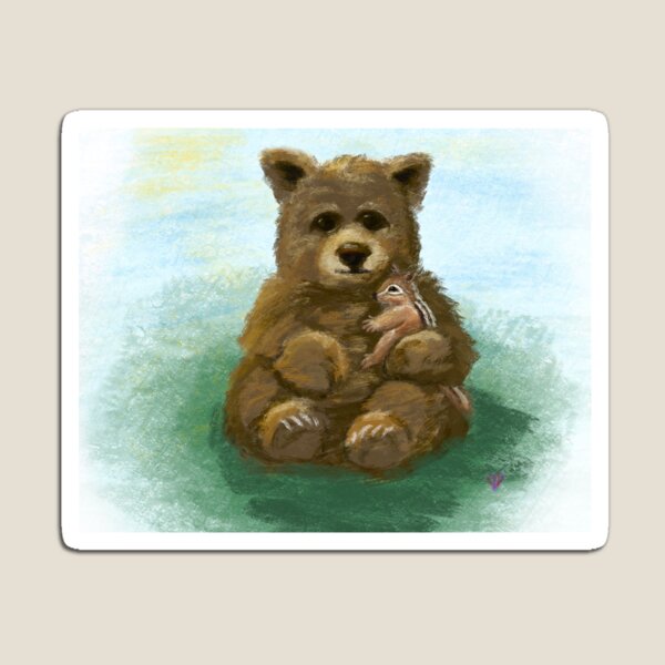 Item preview, Bear with chipmunk buddy designed and sold by CindyDeWolfe.