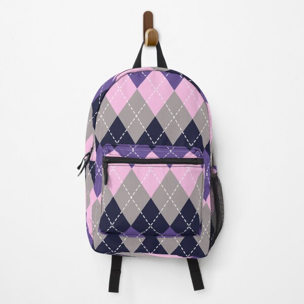 Item preview, vintage pink retro santa claus argyle print- lavender argyle designed and sold by Angelic Threads111.