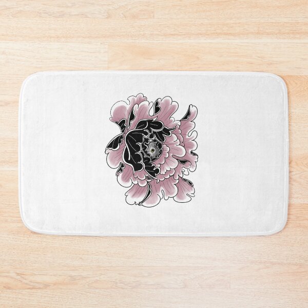 Item preview, Peony Irezumi black and pink designed and sold by Kevin Van Dongen.