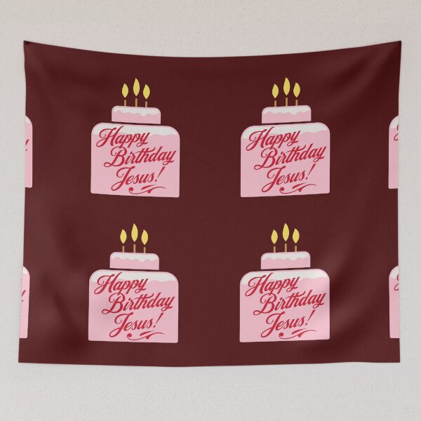 Item preview, Happy Birthday Jesus Merry Christmas Happy Holidays Jesus Birthday Cake designed and sold by Siela.