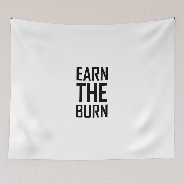 Item preview, Earn The Burn Exercise Workout designed and sold by TheBestStore.