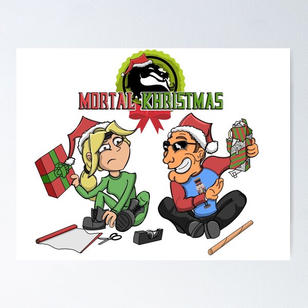 Item preview, Sonya & Johnny - Mortal Khristmas | Mortal Kombat Christmas designed and sold by IdeaBag R3wind.