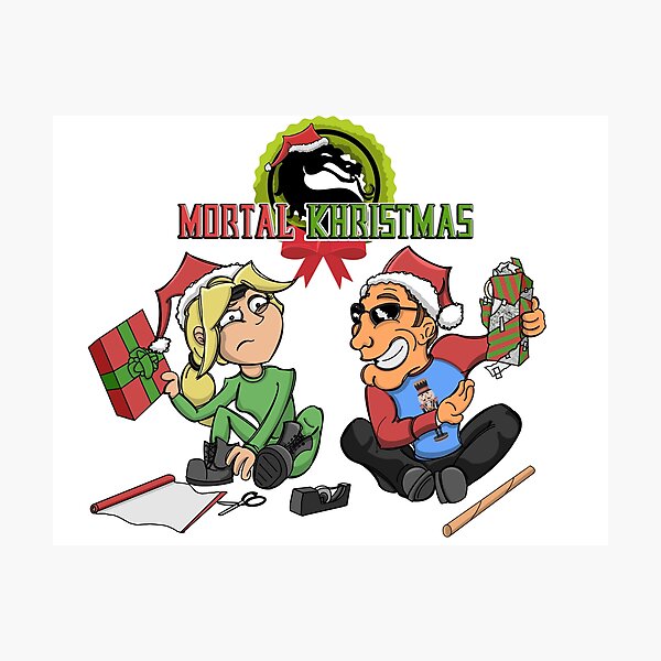 Item preview, Sonya & Johnny - Mortal Khristmas | Mortal Kombat Christmas designed and sold by IdeaBag R3wind.