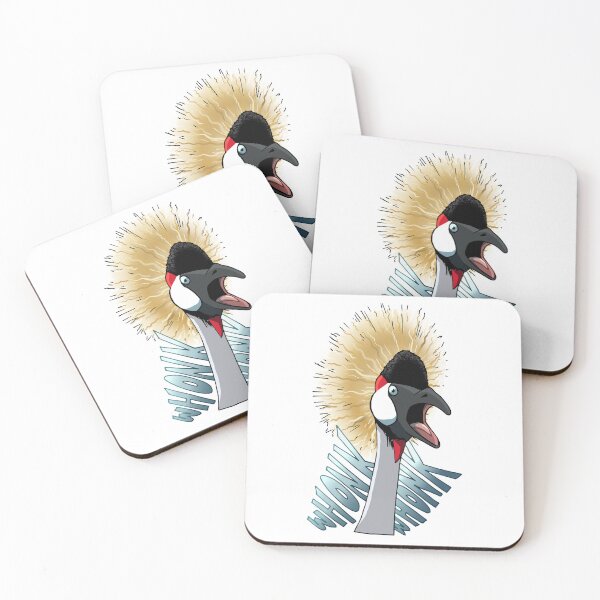 Item preview, Crowned Crane Whonk Whonk designed and sold by FrogmouthDesign.
