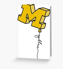 Michigan Balloon Greeting Card