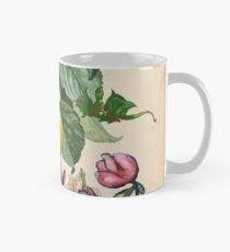 Apricot And Flowers With Dragons Mug