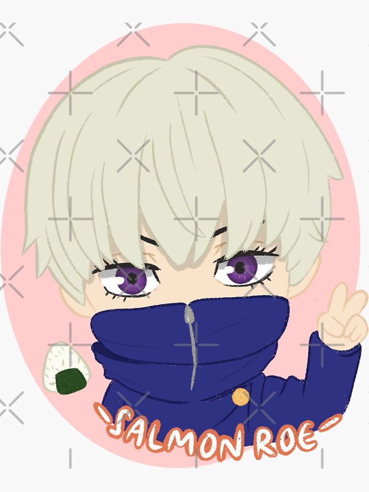 "Toge Inumaki Jujutsu Kaisen "Salmon Roe" Sticker" Sticker for Sale by
