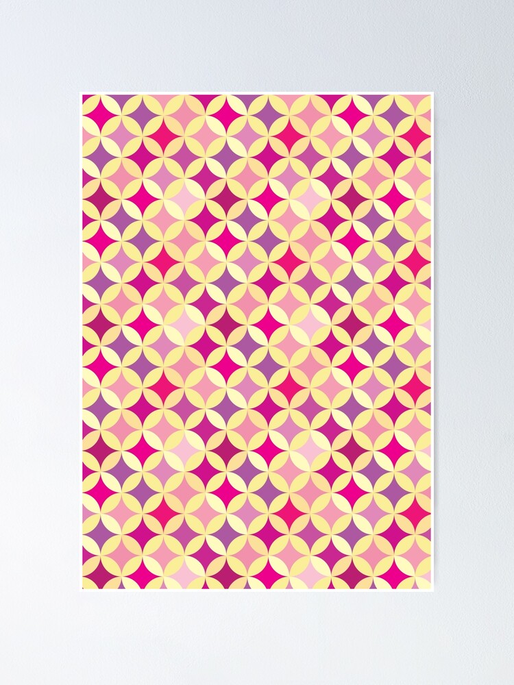 Pink Diamonds Everywhere Poster For Sale By Okay Doky Redbubble